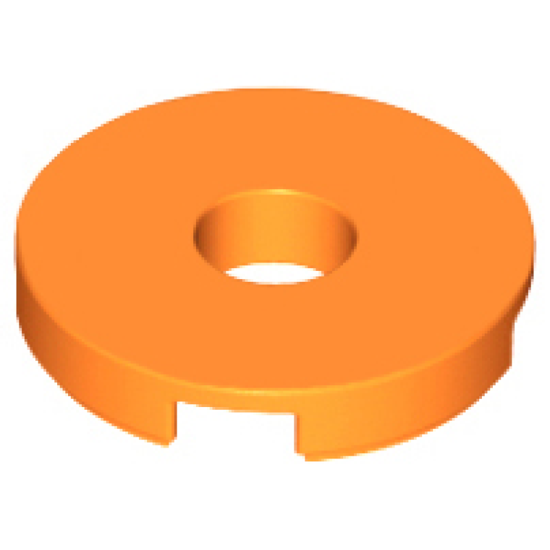 Tegel, Rond 2x2 met gat Orange